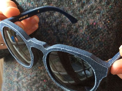 Wear jeans on your eyes with these funky sunglasses made of.